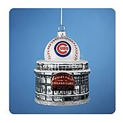 MLB Cubs Logo Wrigley Field with Ball Ornament